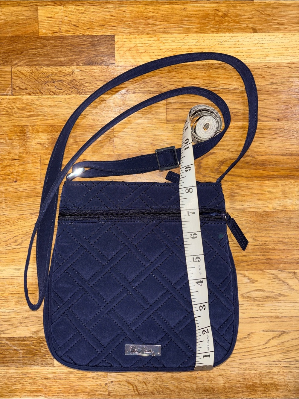 Vera Bradley Quilted Navy Crossbody with Adjustable Strap